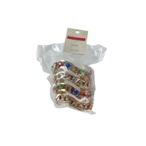 Body Rhythm Excuisite New York Costume Jewelry Cuff Bracelate New - Picture 4 of 5